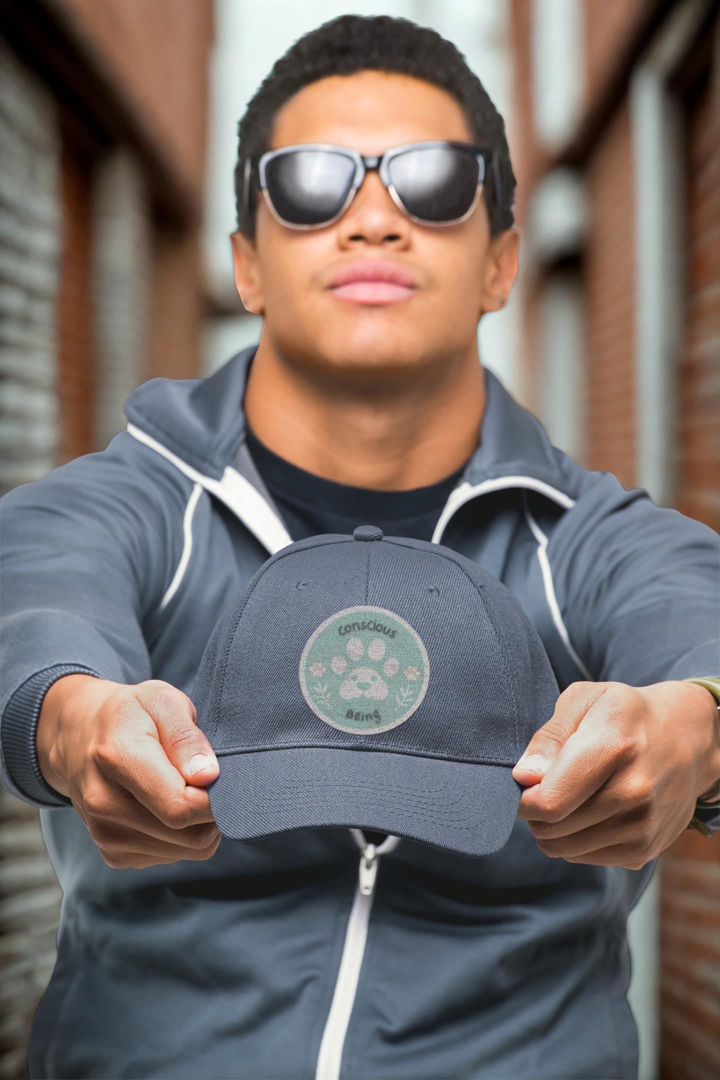 Distressed Cap - Conscious Being Logo - Unisex