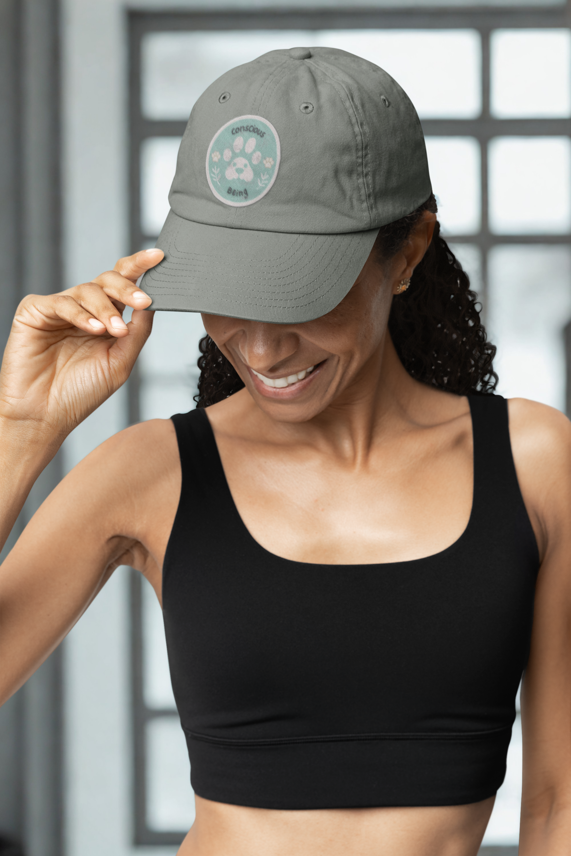 Distressed Cap - Conscious Being Logo - Unisex