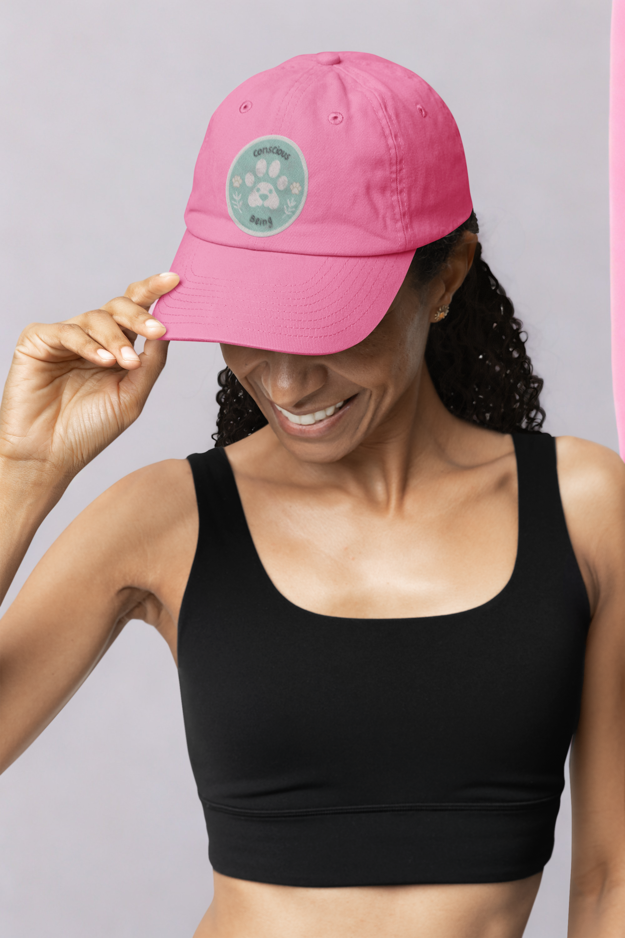 Distressed Cap - Conscious Being Logo - Unisex