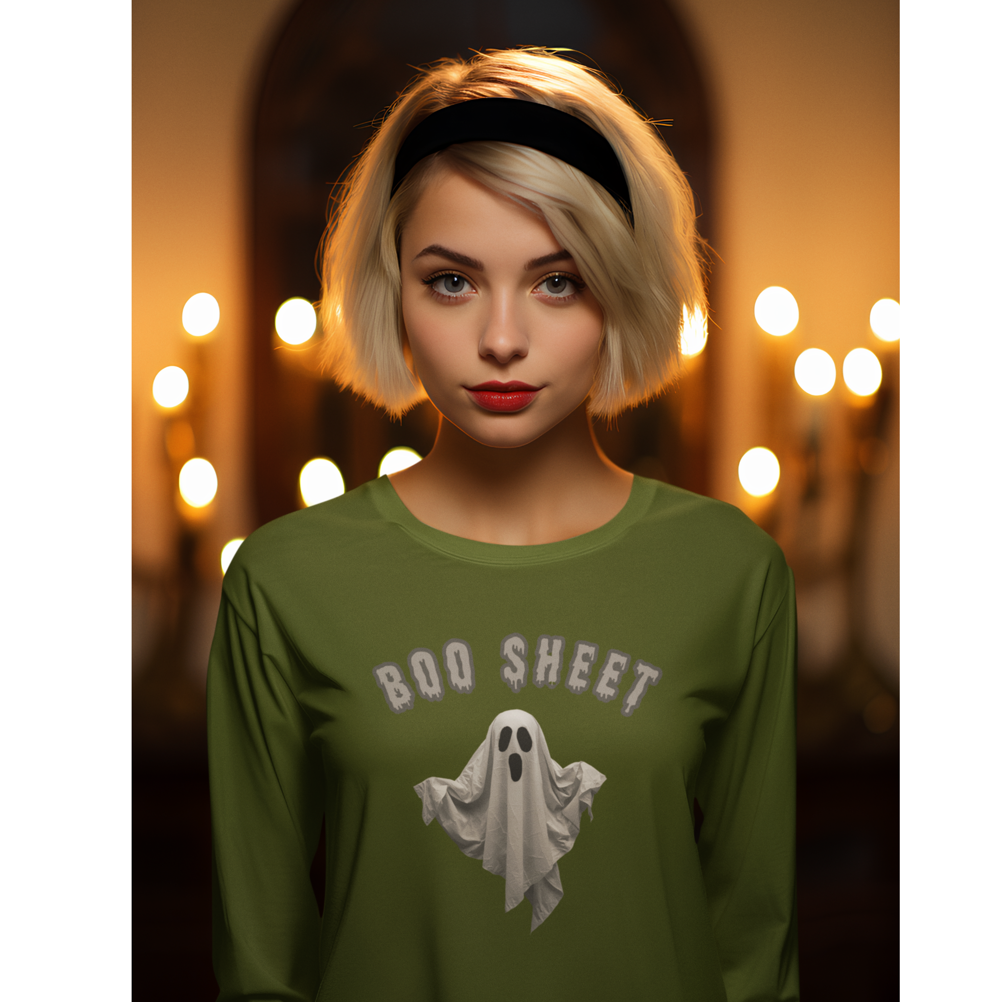 Boo Sheet Halloween Long Sleeve Shirt, Unisex - Funny Apparel for Trick or Treating, Spooky Gift, Costume Party Wear, Scary Ghost Tee, Fall