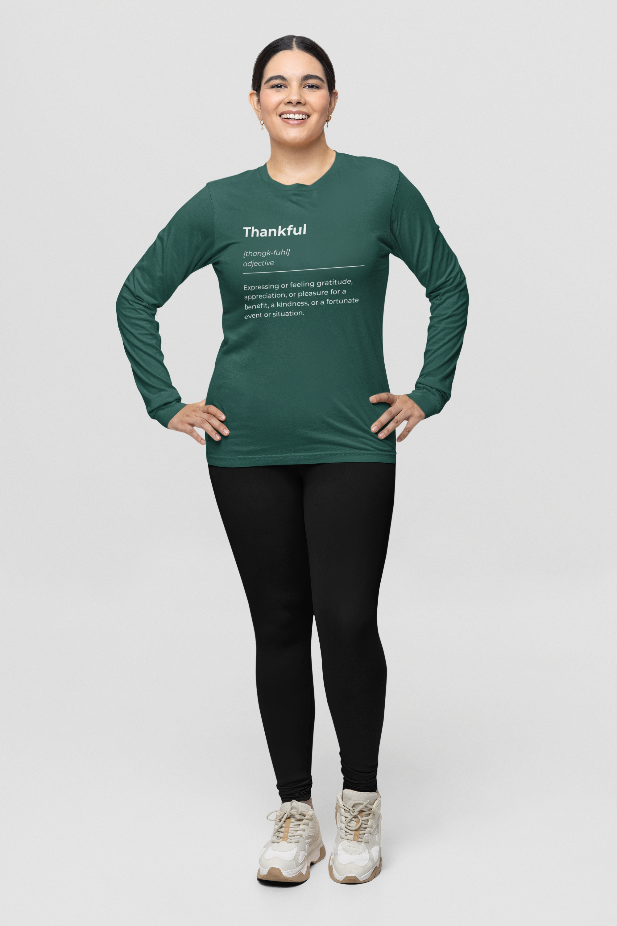 Thankful Meaning Shirt - Unisex Tee, Long Sleeve Graphic T-Shirt, Comfortable Fall Apparel, Grateful Gift Idea, Thanksgiving Top