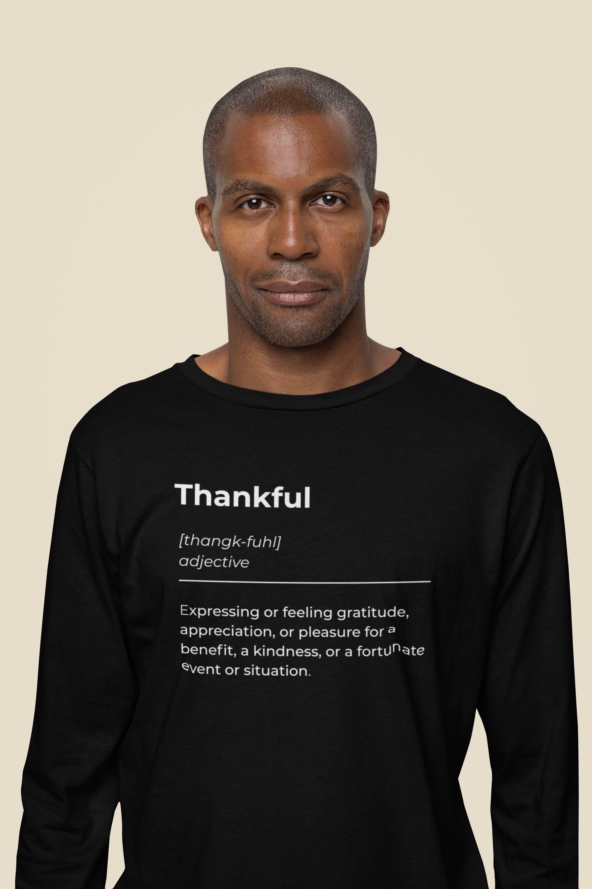 Thankful Meaning Shirt - Unisex Tee, Long Sleeve Graphic T-Shirt, Comfortable Fall Apparel, Grateful Gift Idea, Thanksgiving Top