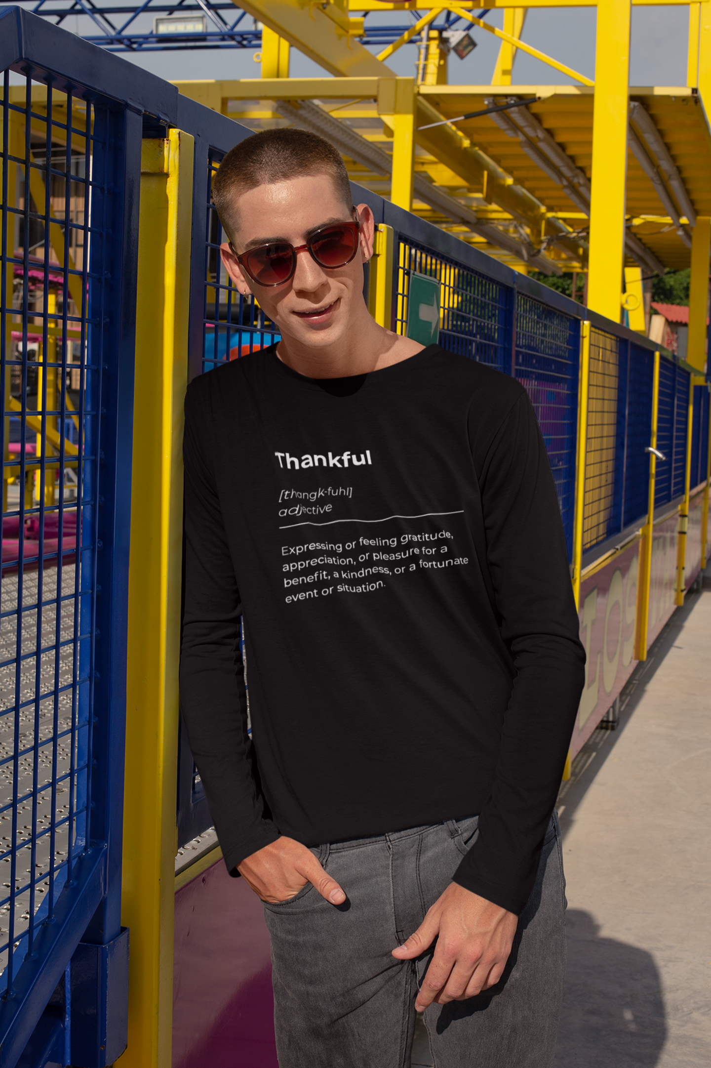 Thankful Meaning Shirt - Unisex Tee, Long Sleeve Graphic T-Shirt, Comfortable Fall Apparel, Grateful Gift Idea, Thanksgiving Top