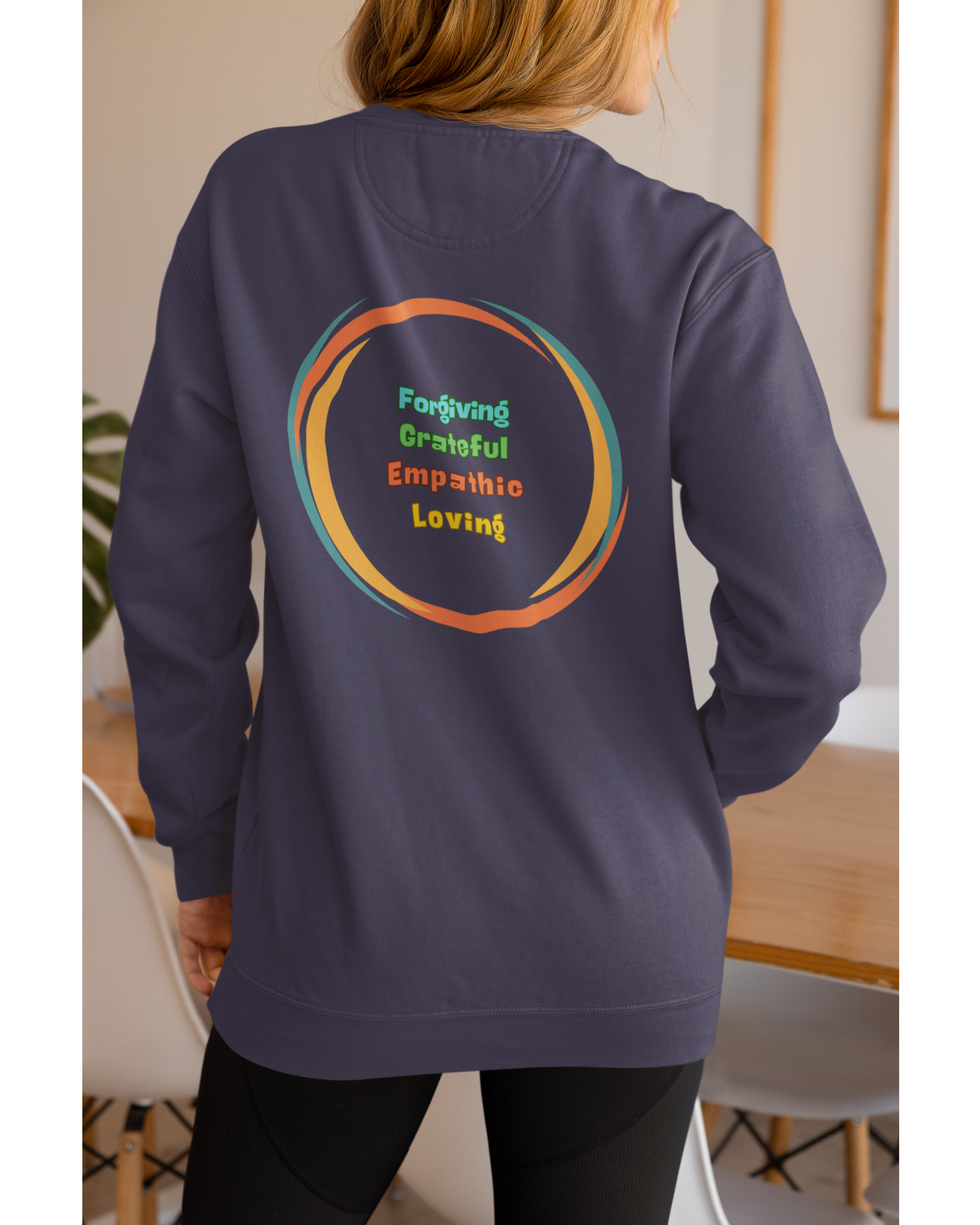 Mindful Unisex Sweatshirt 'Be' Design