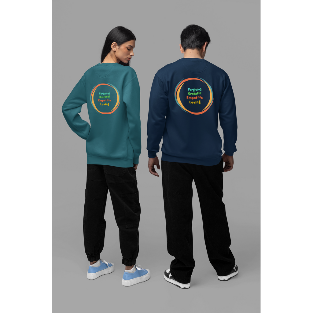 Mindful Unisex Sweatshirt 'Be' Design