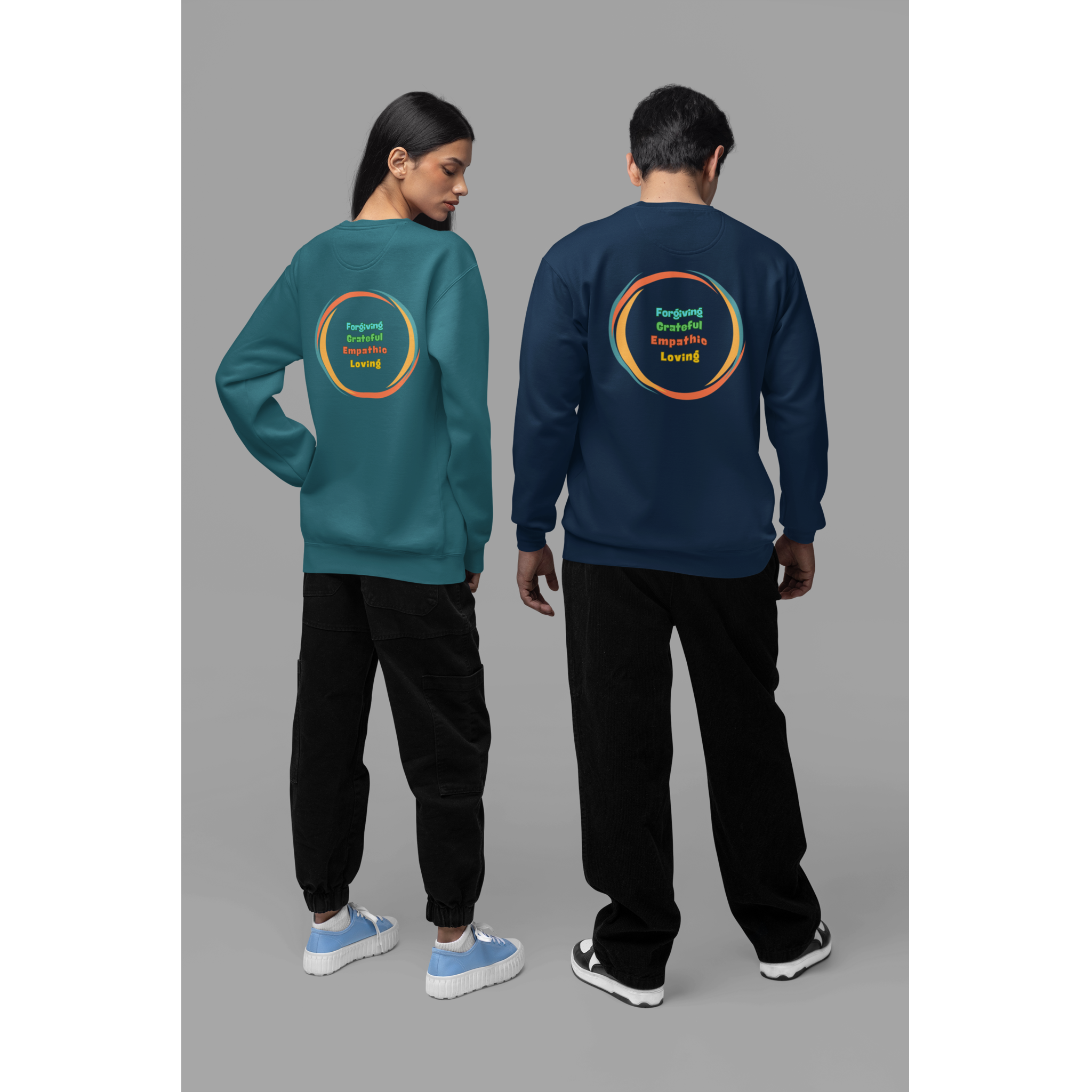 Mindful Unisex Sweatshirt 'Be' Design