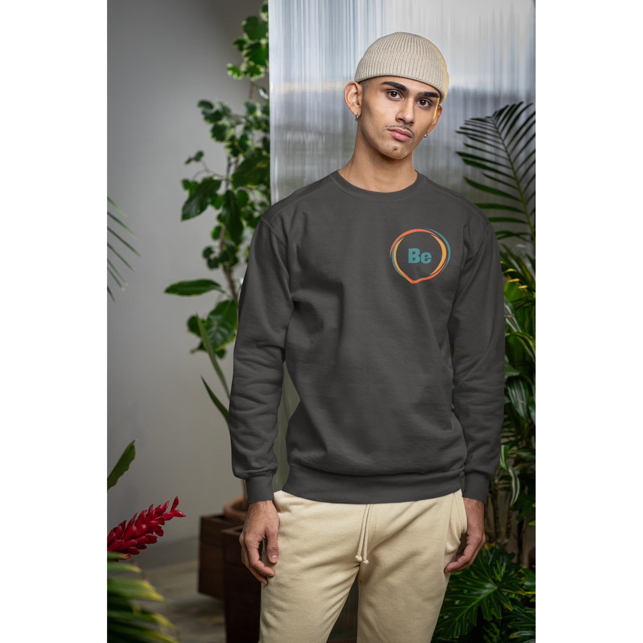 Mindful Unisex Sweatshirt 'Be' Design