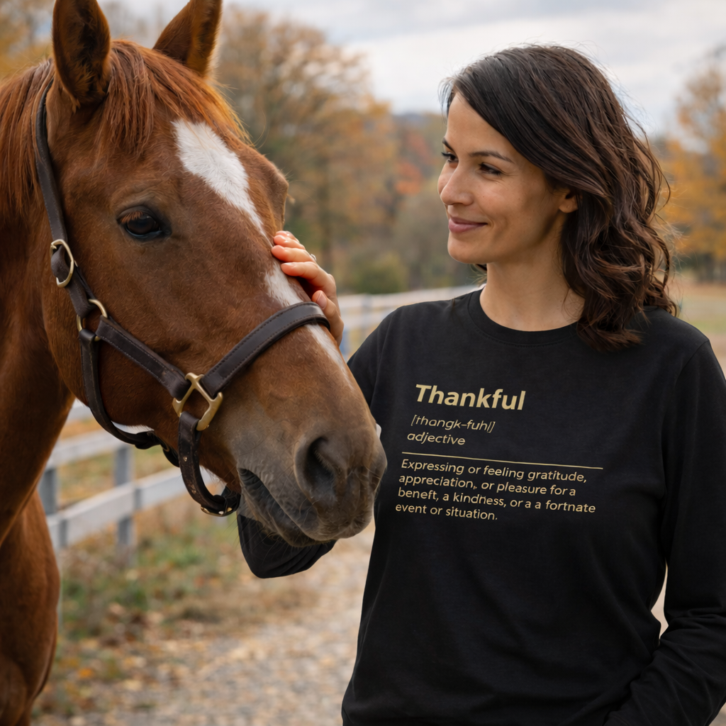 Thankful Definition Shirt – Gratitude-Inspired Long Sleeve