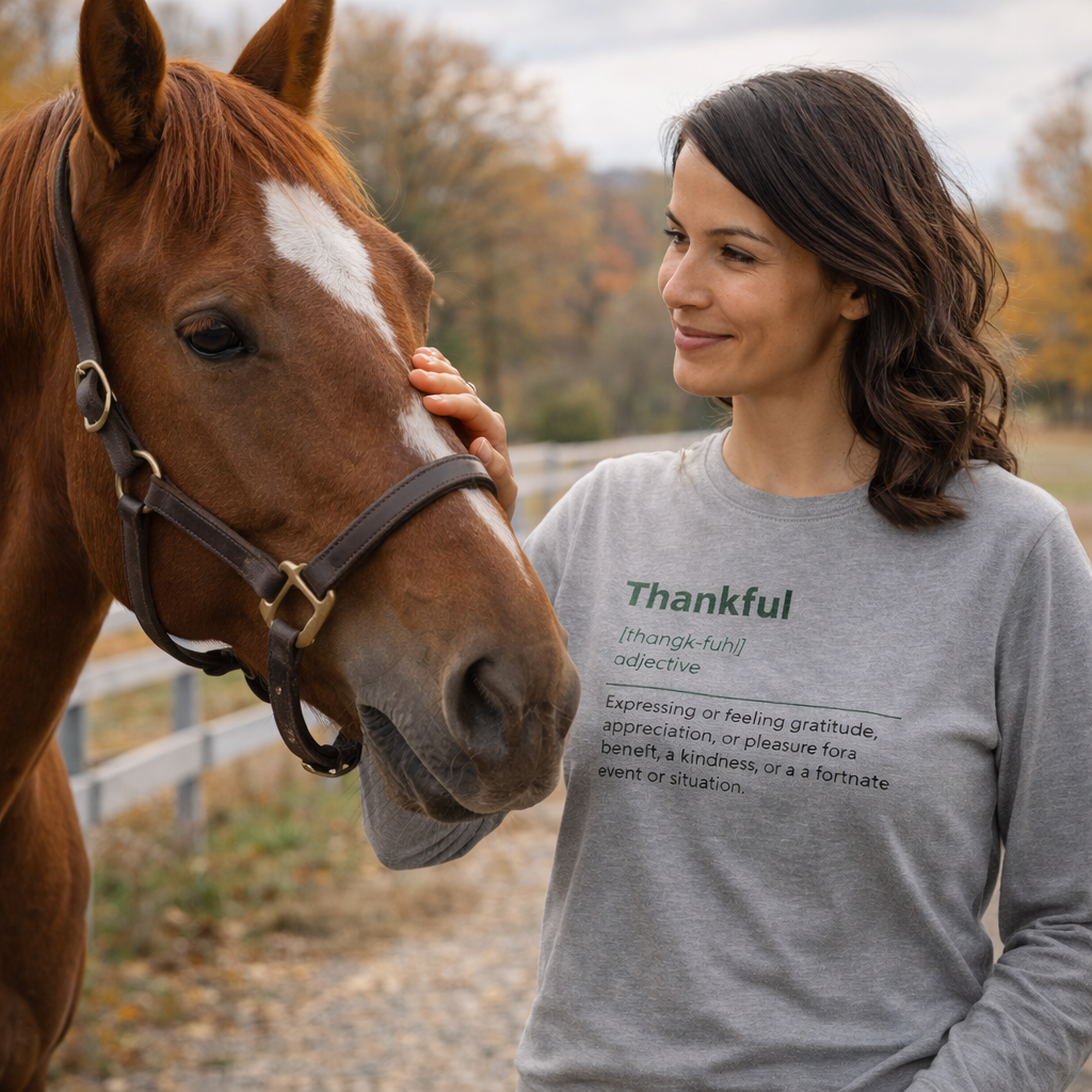 Thankful Definition Shirt – Gratitude-Inspired Long Sleeve