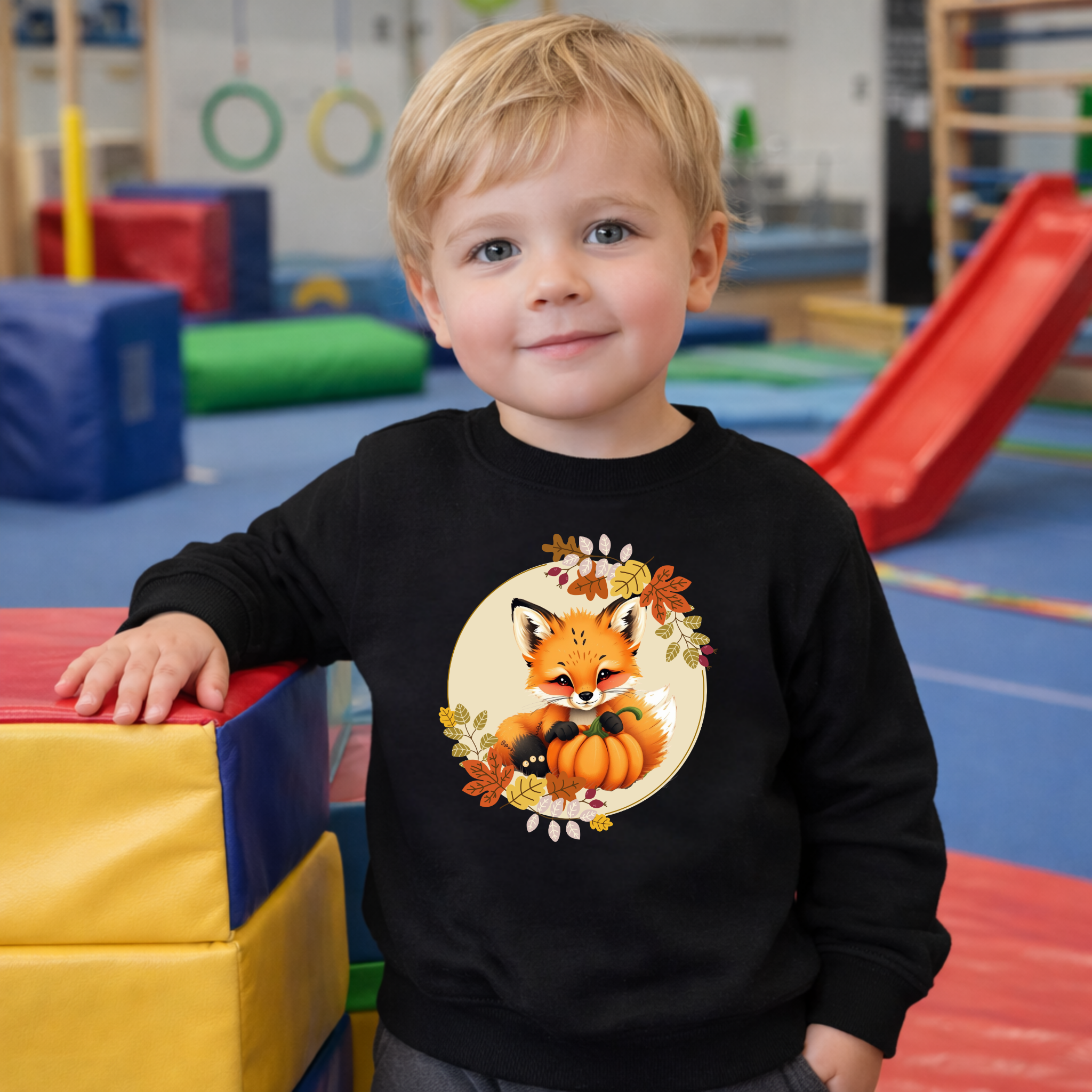 Little Pumpkin Fox Toddler Sweatshirt – Cozy Fall Edition