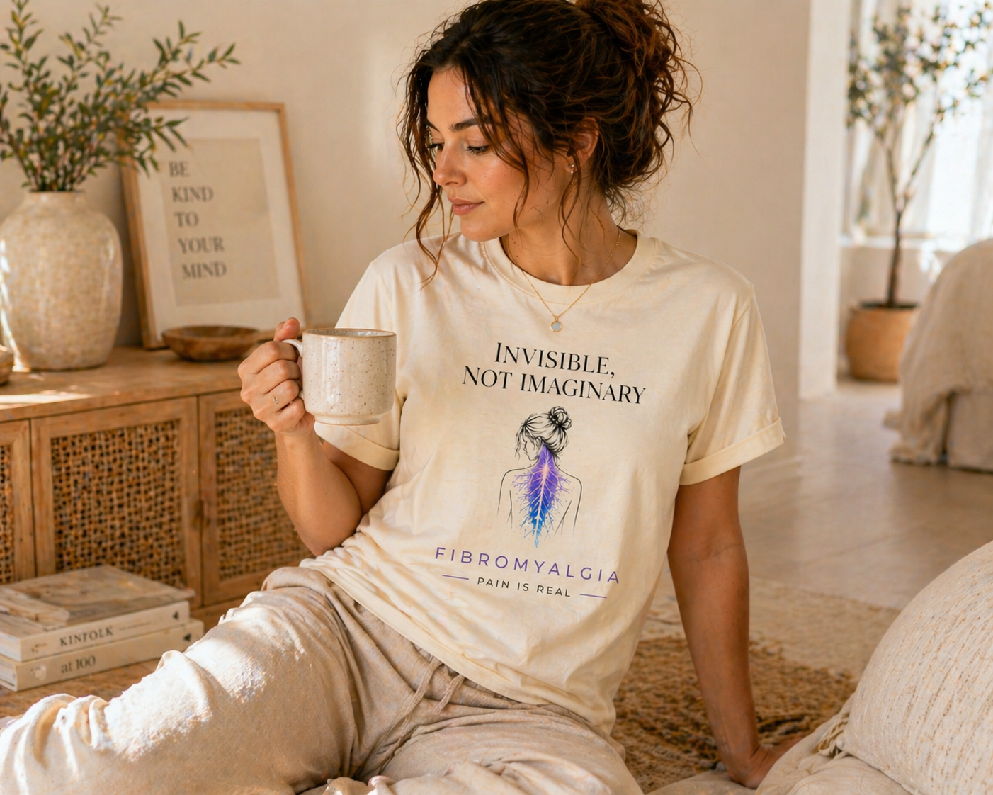 Invisible Not Imaginary – Awareness Quote T-Shirt