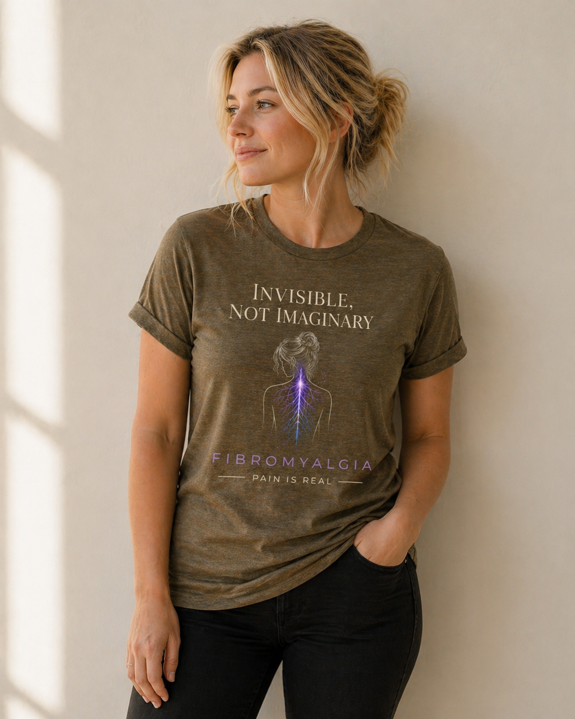 Invisible Not Imaginary – Awareness Quote T-Shirt