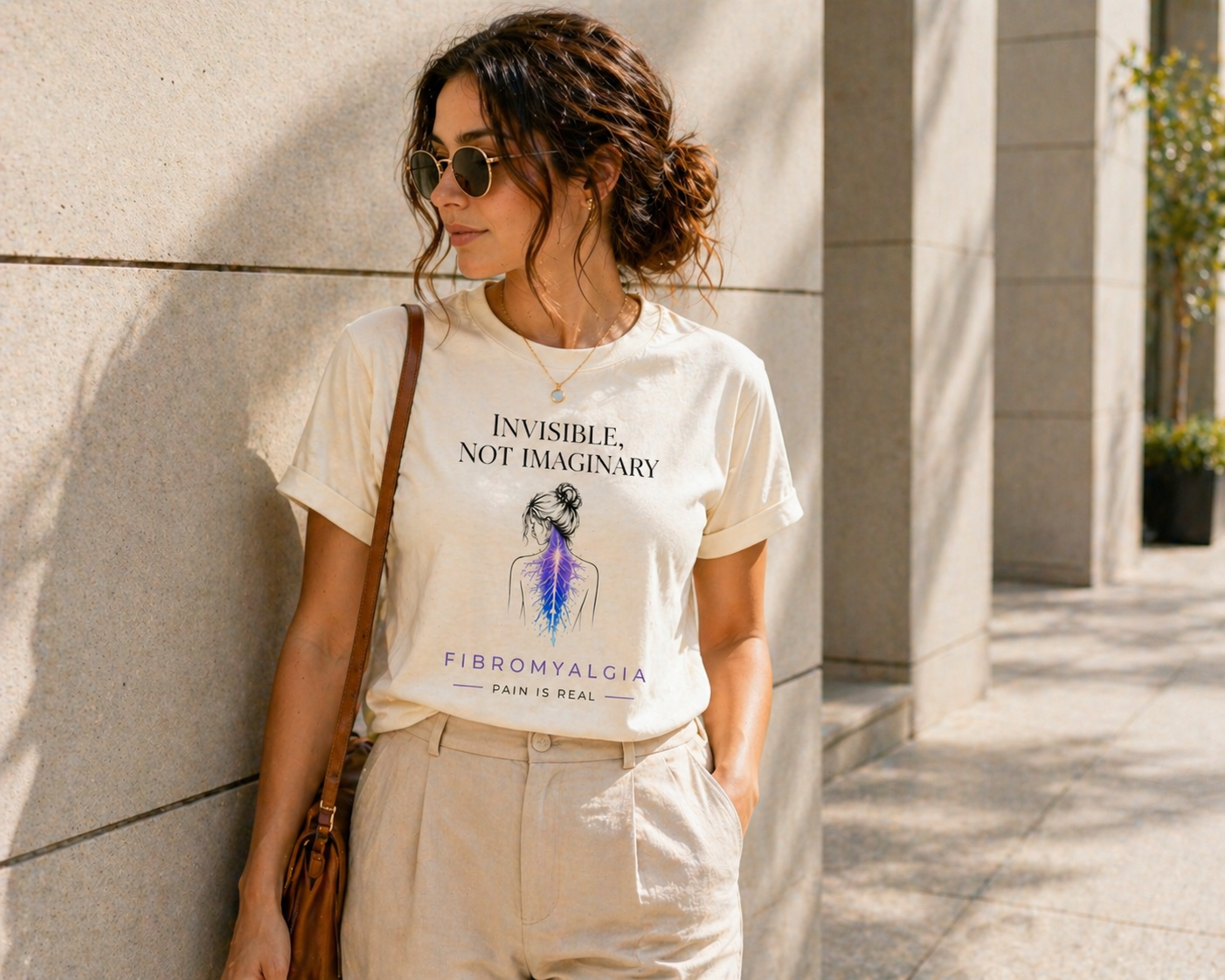 Invisible Not Imaginary – Awareness Quote T-Shirt
