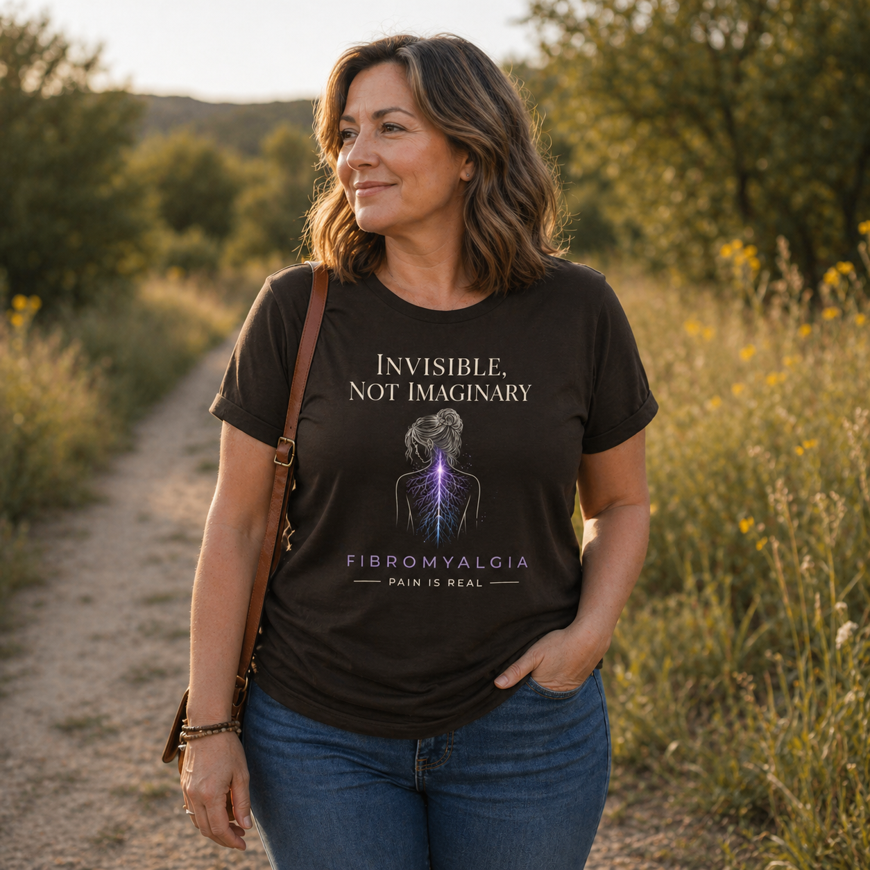 Invisible Not Imaginary – Awareness Quote T-Shirt