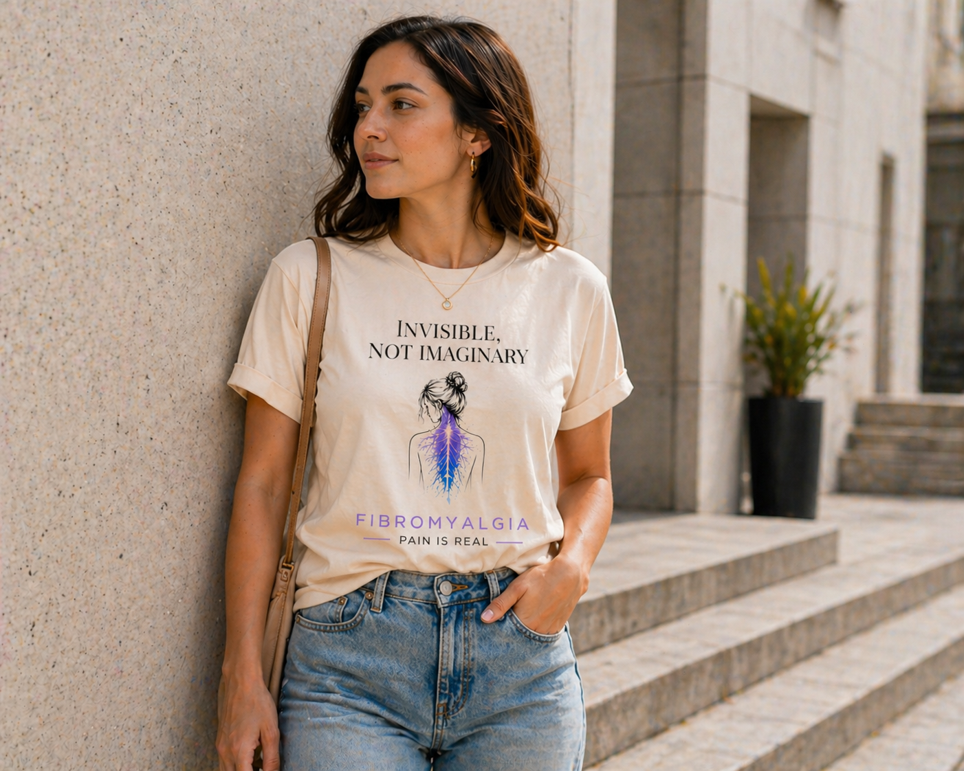 Invisible Not Imaginary – Awareness Quote T-Shirt