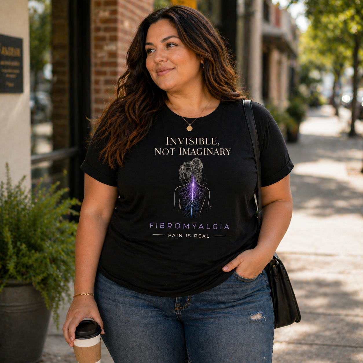 Invisible Not Imaginary – Awareness Quote T-Shirt