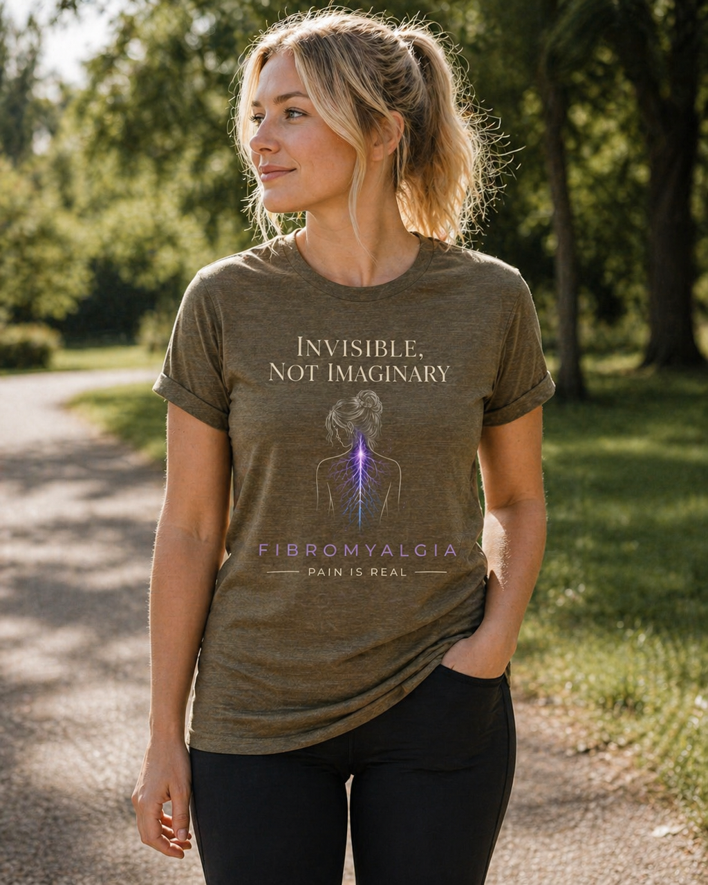 Invisible Not Imaginary – Awareness Quote T-Shirt
