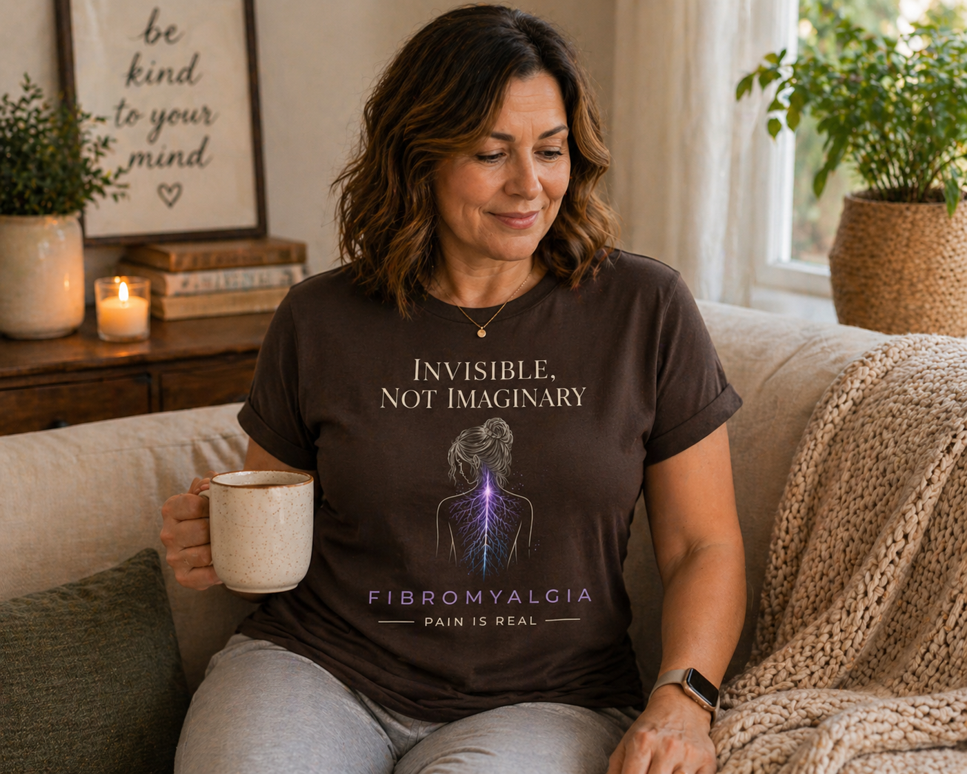 Invisible Not Imaginary – Awareness Quote T-Shirt