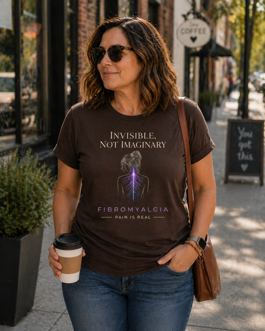 Invisible Not Imaginary – Awareness Quote T-Shirt