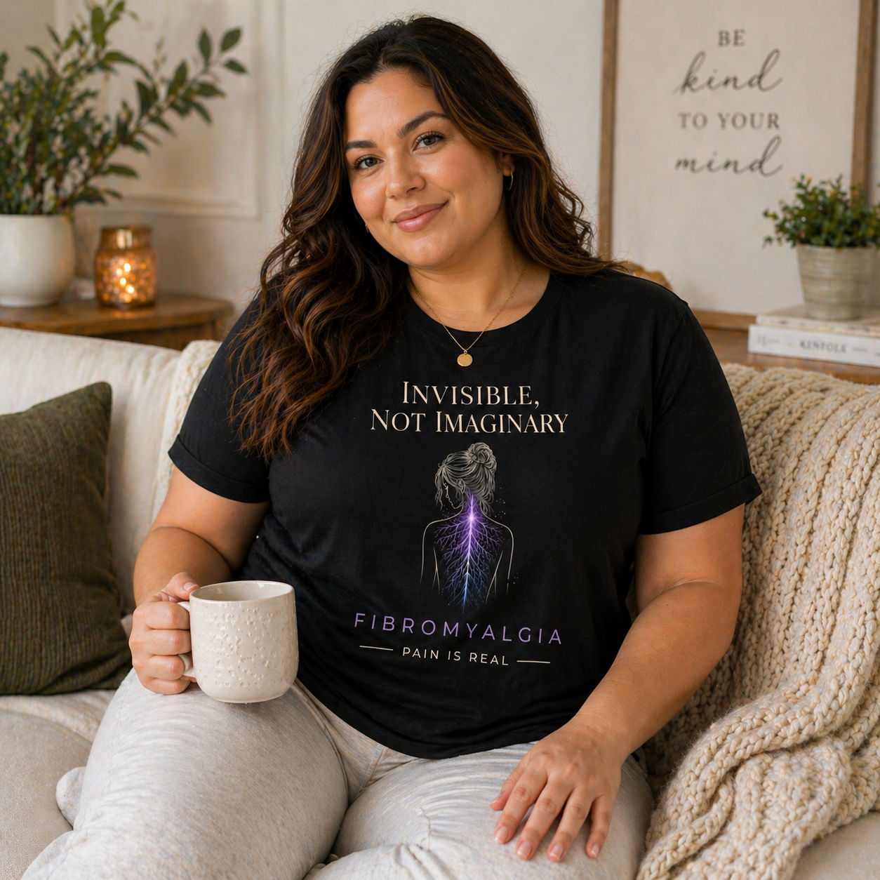 Invisible Not Imaginary – Awareness Quote T-Shirt