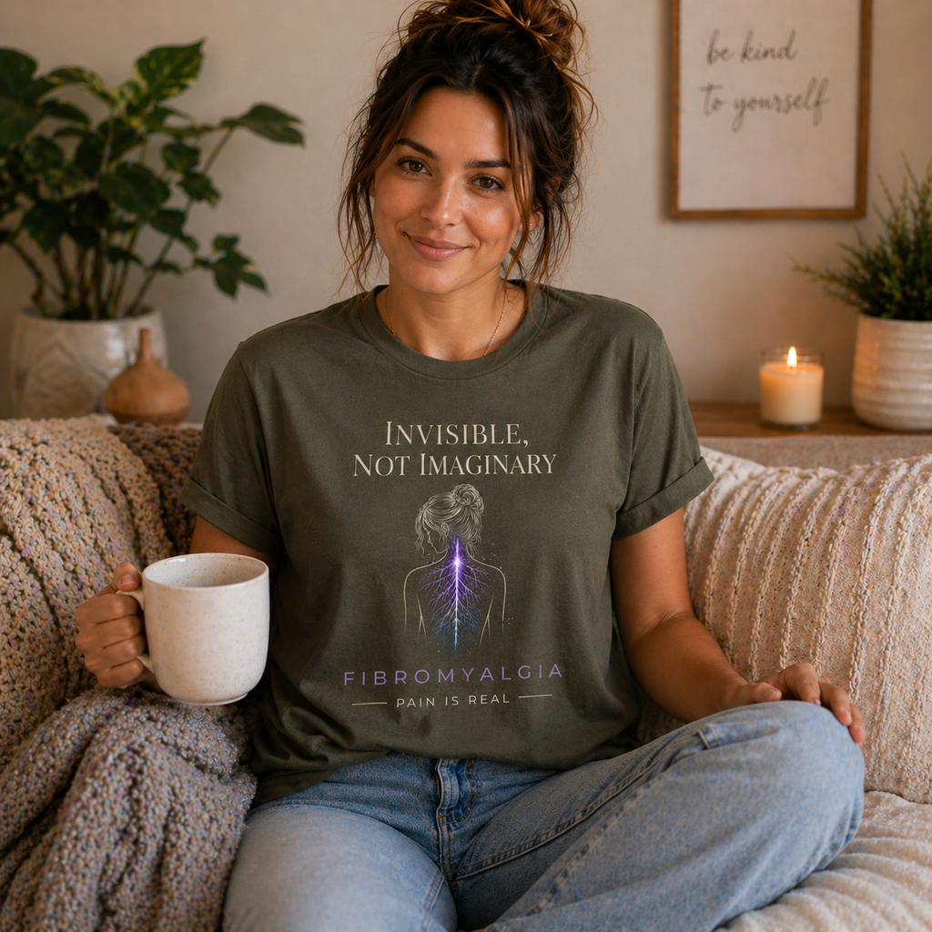 Invisible Not Imaginary – Awareness Quote T-Shirt