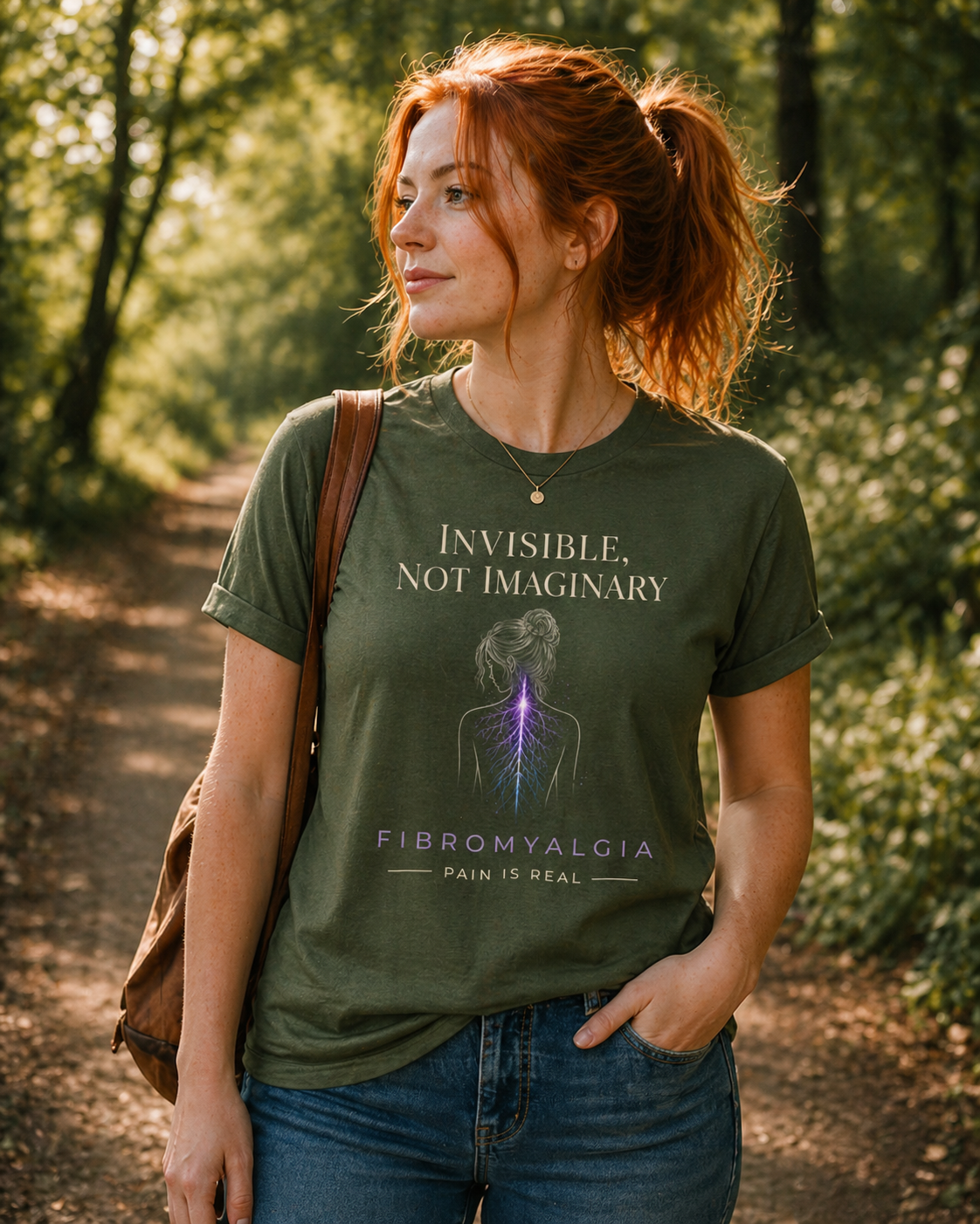 Invisible Not Imaginary – Awareness Quote T-Shirt