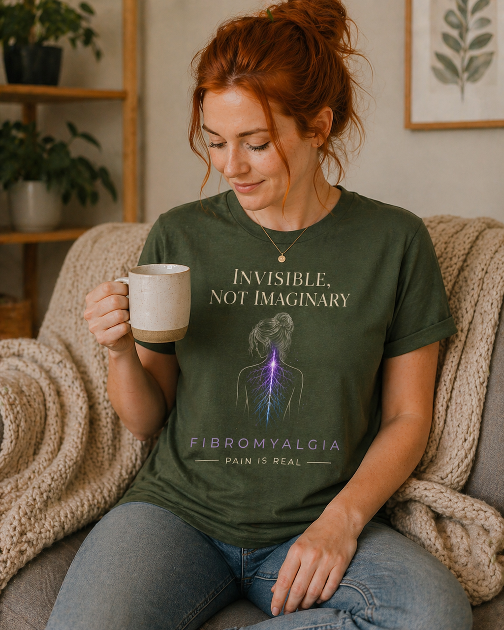 Invisible Not Imaginary – Awareness Quote T-Shirt