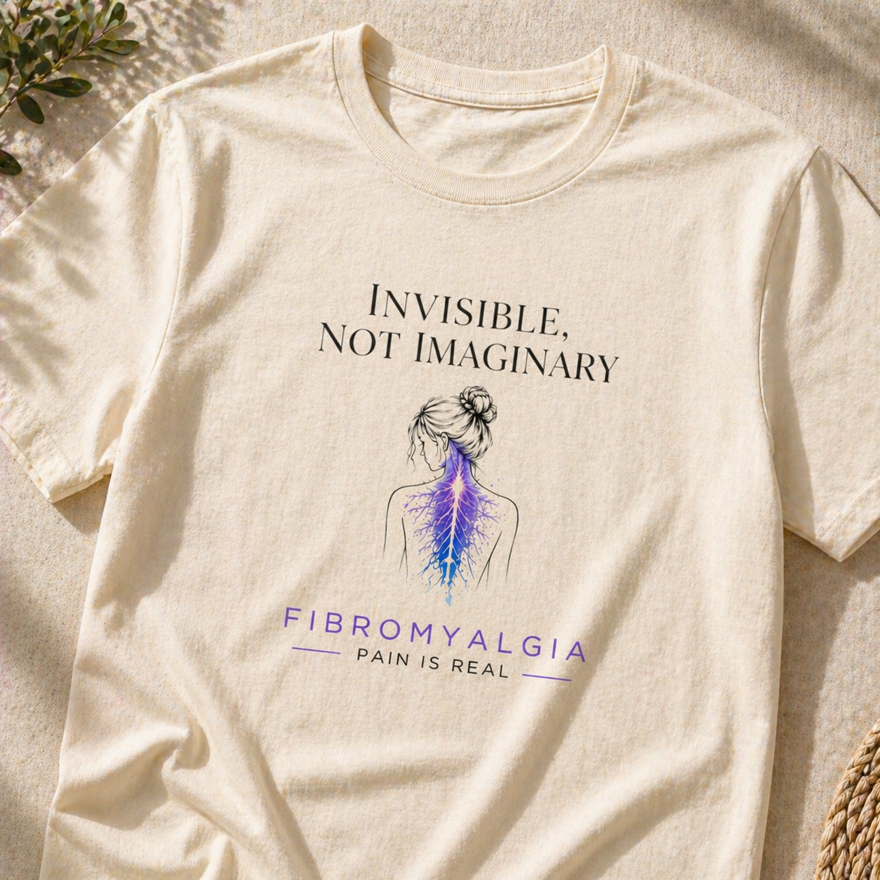 Invisible Not Imaginary – Awareness Quote T-Shirt