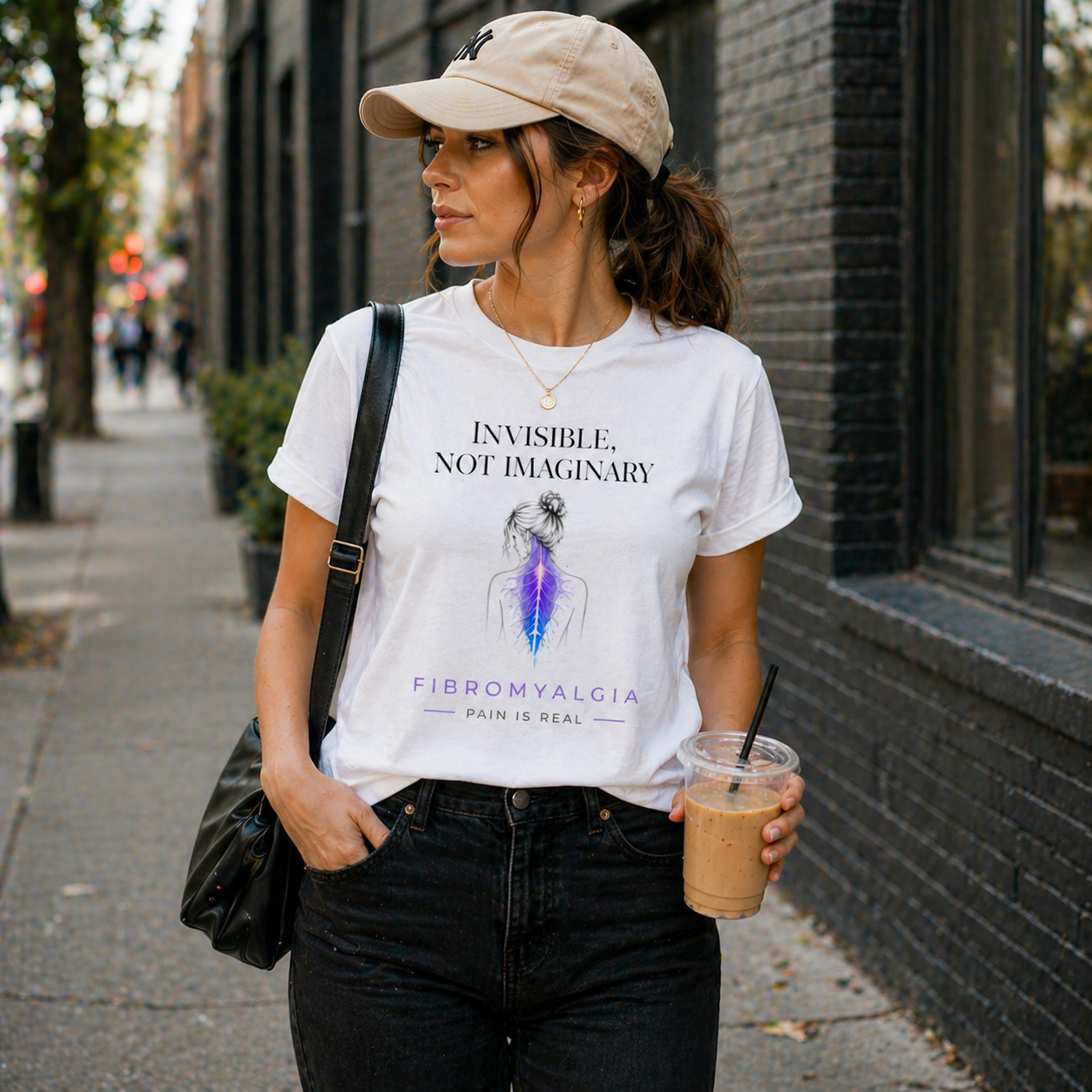 Invisible Not Imaginary – Awareness Quote T-Shirt